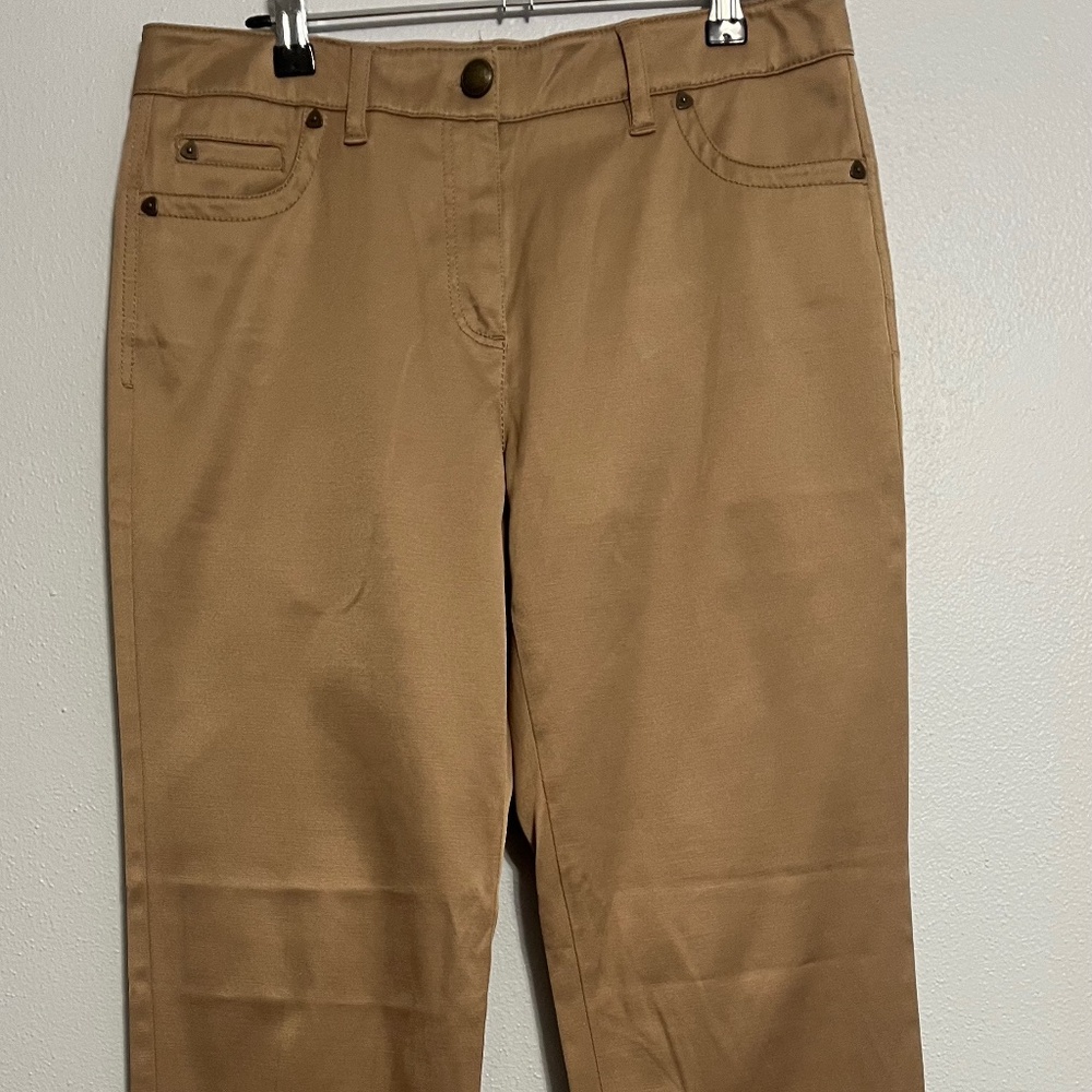 Zac & Rachel Tan Straight Leg Dress Pants Women's Size 6